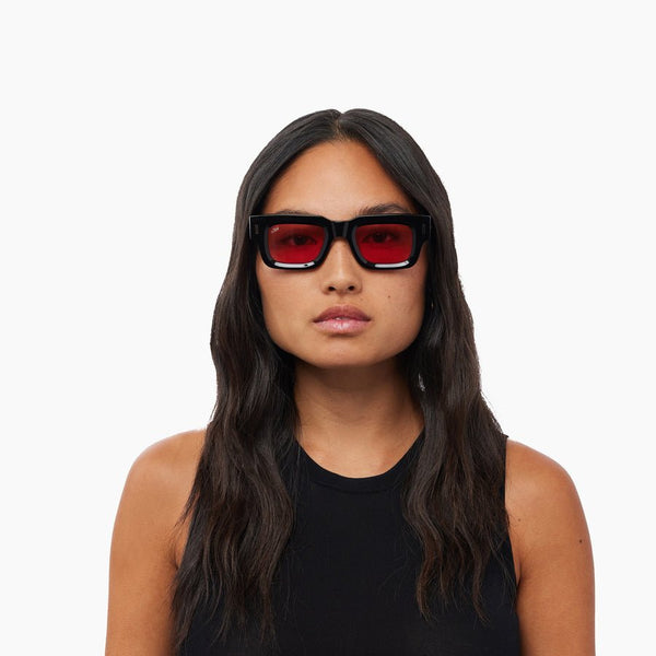 Ares / Black Acetate & Rose Lens - Shade Files